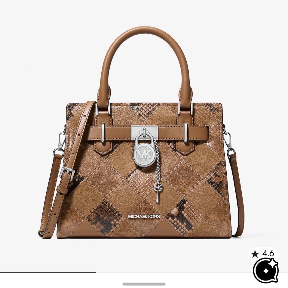 Michael Kors Hamiton Small Patchwork Satchel NWT - image 6